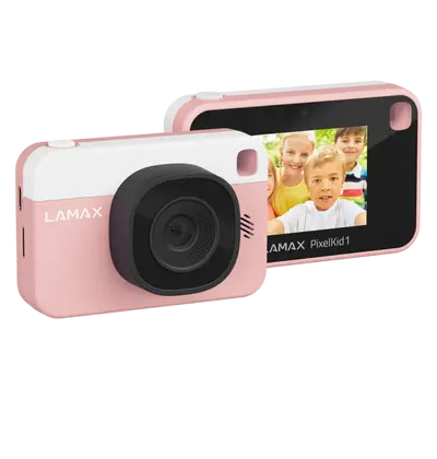 Dječji fotoaparat Lamax PixelKid1, rozi