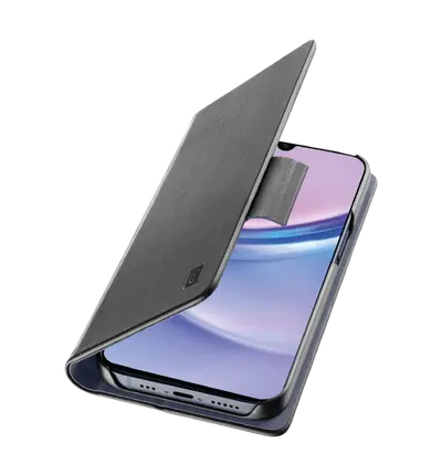 Zaštita preklopna Cellularline Book Essential za Samsung Galaxy A17, crna