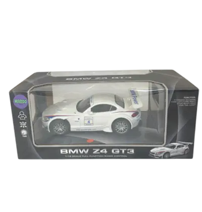 Igračka na daljinsko upravljanje Kazoo 866-1812B, BMW Z4 GT3, 1:18, bijeli