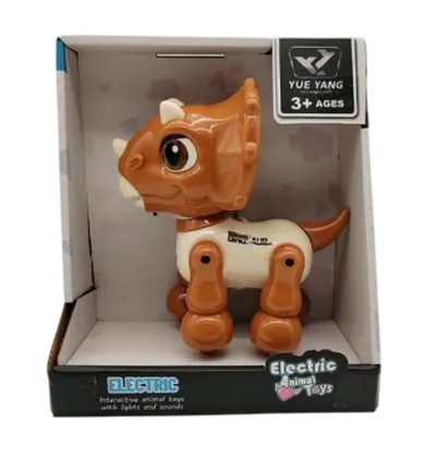 Igračka robot interaktivni Dinosaur Kazoo YSD02, smeđi