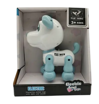 Igračka robot interaktivni Pas Kazoo YSD04, bijelo-plavi