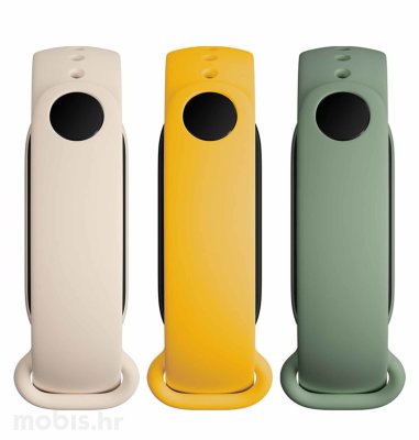 Xiaomi Mi Smart Band 6 Strap (3-Pack): bijela/zelena/žuta