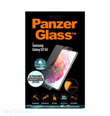 Panzerglass zaštitno staklo za Samsung Galaxy S21 Ultrasonic Fingerprint Casefriendly Antibacterial