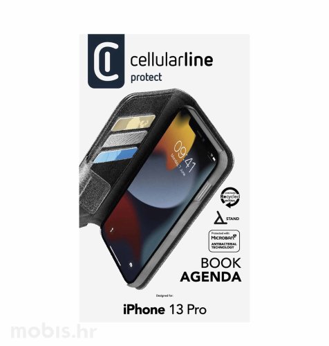 Cellularline preklopna zaštita za iPhone 13 Pro: crna