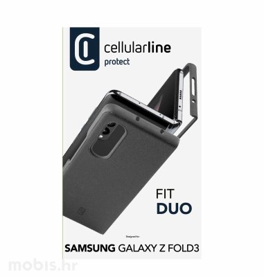 Cellularline plastična zaštita za Samsung Galaxy Fold 3: crna