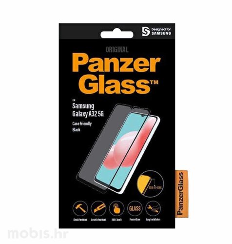 Panzerglass zaštitno staklo za Samsung Galaxy A32 5G Casefriendly: crno