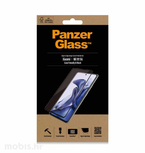 Panzerglass zaštitno staklo za Xiaomi 11T Casefriendly: crno