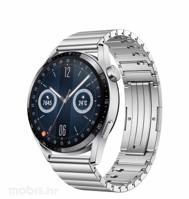Huawei Watch GT 3 (46 mm) pametni sat: srebrni + Huawei Watch Strap