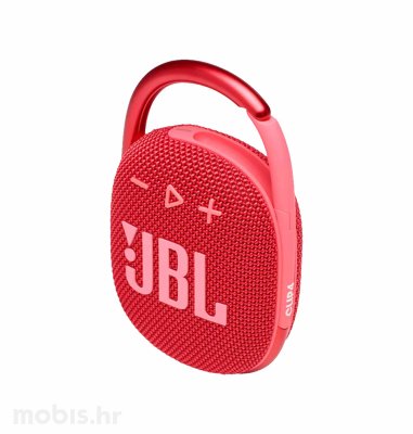 JBL Clip 4 bluetooth prijenosni zvučnik: crveni