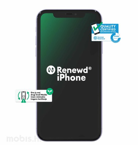 Renewd® iPhone 11 128 GB: ljubičasta