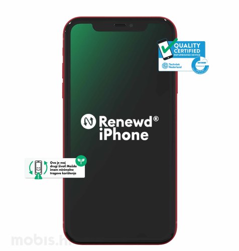 Renewd® iPhone 11 128 GB: crvena