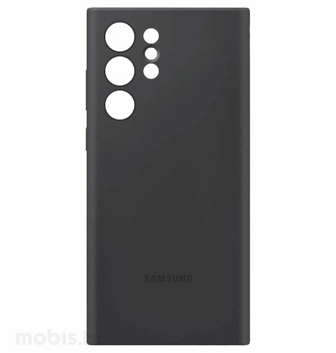 Silikonska maska za Samsung Galaxy S22 Ultra: crna