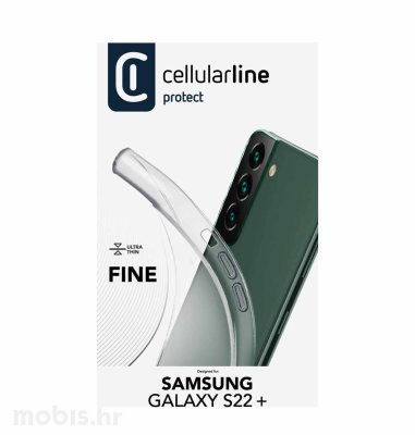Cellular Line silikonska maska Samsung Galaxy S22+: prozirna