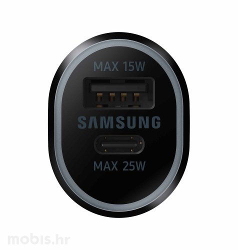 Samsung auto punjač dual USB-A/USB-C 40W