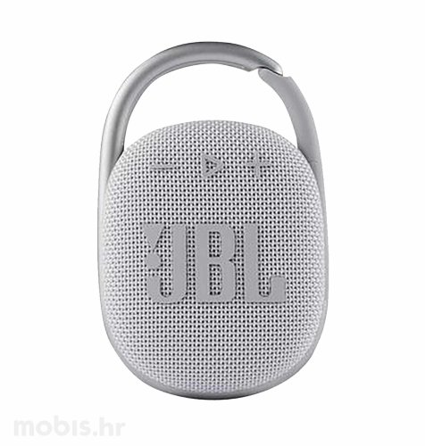 JBL Clip 4 prijenosni Bluetooth zvučnik: bijeli
