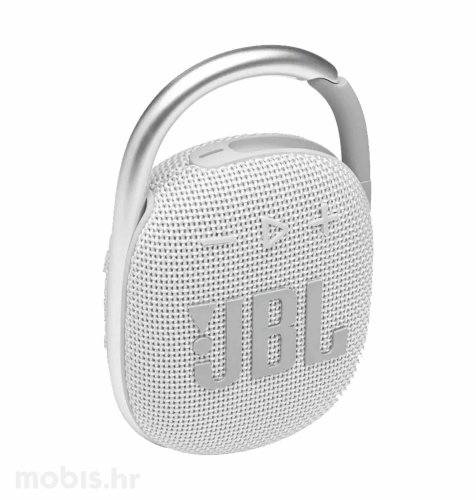JBL Clip 4 prijenosni Bluetooth zvučnik: bijeli
