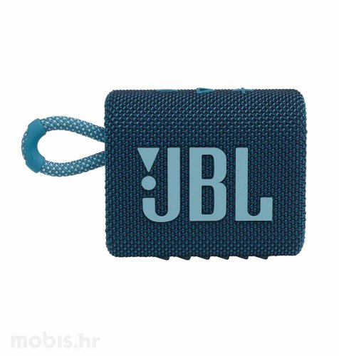 JBL Go3 prijenosni Bluetooth zvučnik: plavi