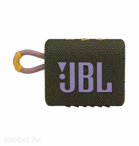 JBL Go3 prijenosni Bluetooth zvučnik: zeleni