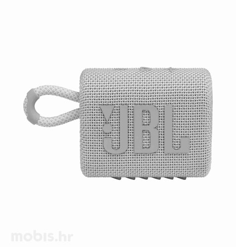 JBL Go3 prijenosni Bluetooth zvučnik: bijeli