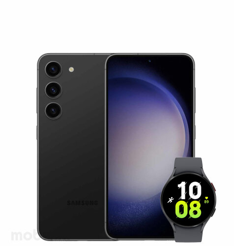 Samsung Galaxy S23 8GB/256GB: crni, mobitel + Galaxy Watch5 POKLON