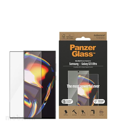 PanzerGlass zaštitno staklo Samsung Galaxy S23 Ultra FP Wide Fit: antibakterijsko