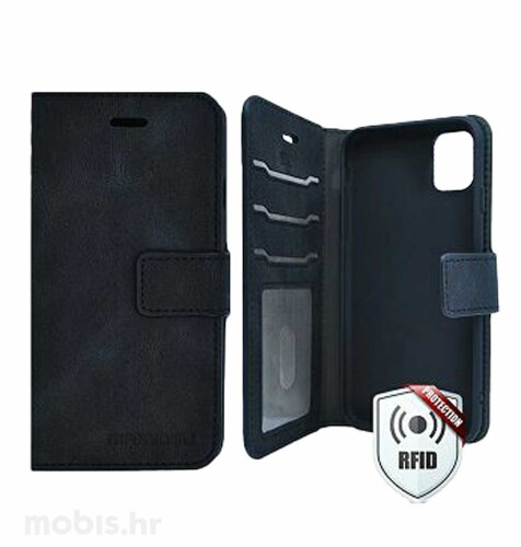 MaxMobile Book torbica Samsung Galaxy A54 5G Wallet Anti RFID, crna