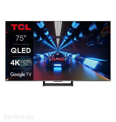 TCL QLED TV 75" 75C735, GOOGLE TV