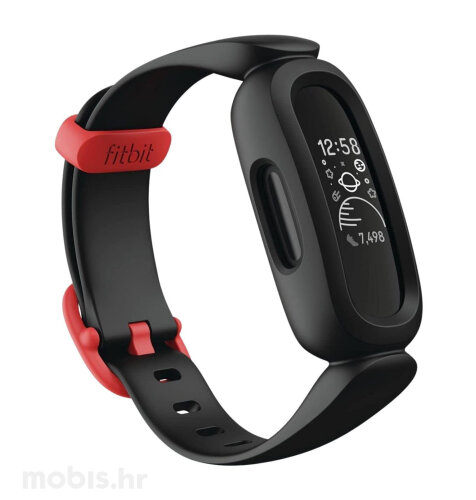 Fitbit Ace 3, Black Sport Red