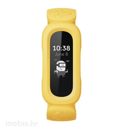 Fitbit Ace 3,  Black + Minion Yellow
