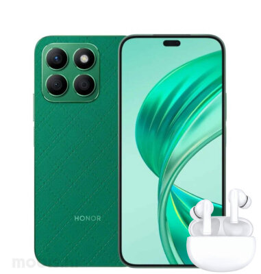 HONOR X8b 8/256GB: zeleni, mobitel + HONOR Choice Earbuds X5