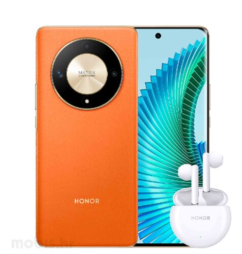 HONOR Magic 6 Lite 5G DS 8/256GB: narančasti, mobitel + HONOR Choice Earbuds X5