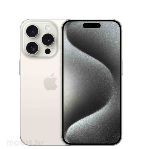Apple iPhone 15 Pro 256GB: bijeli, mobitel