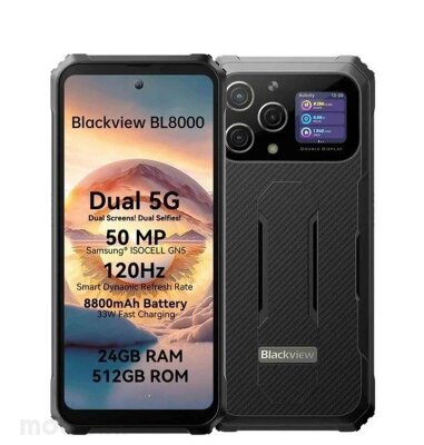 Blackview BL8000 12/512GB: crni, mobitel