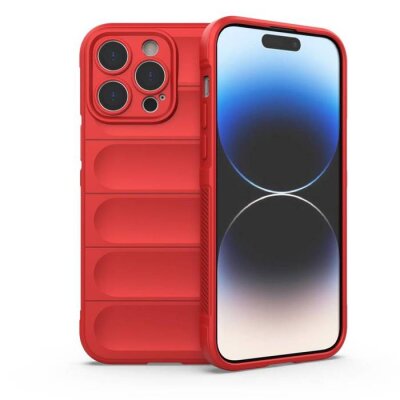 MaxMobile Tpu iPhone 15 pro –  hard protection waves:crvena