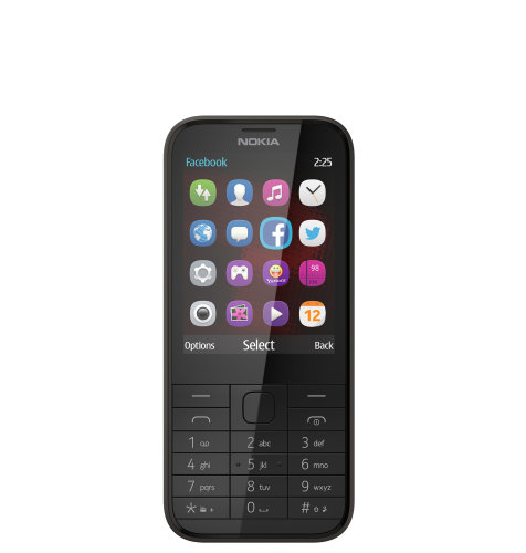 Nokia 225 Dual SIM: crni