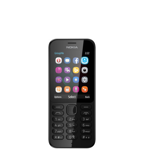 Nokia 222 Dual SIM: crni