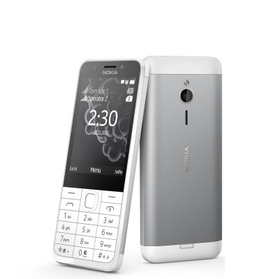 Nokia 230 Dual SIM: srebrni