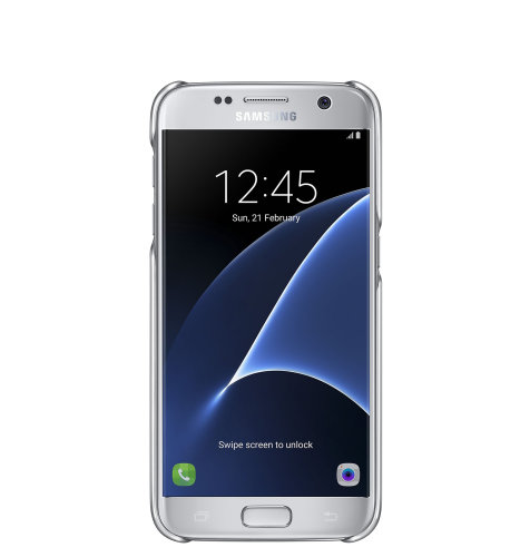Samsung Galaxy S7 Clear Cover torbica srebrna