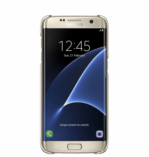 Samsung Galaxy S7 Edge Clear Cover torbica zlatna