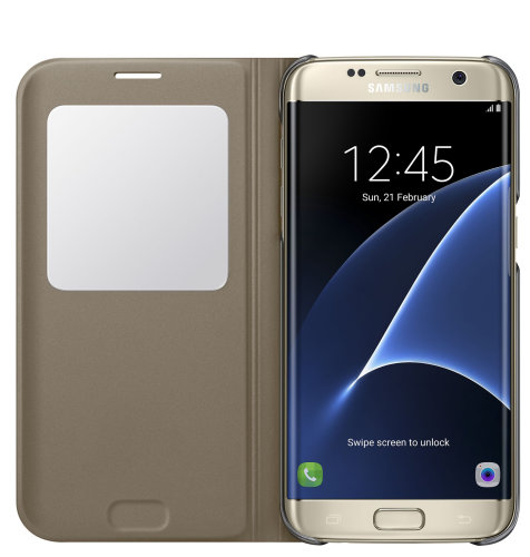 Samsung Galaxy S7 Edge S View Cover torbica zlatna