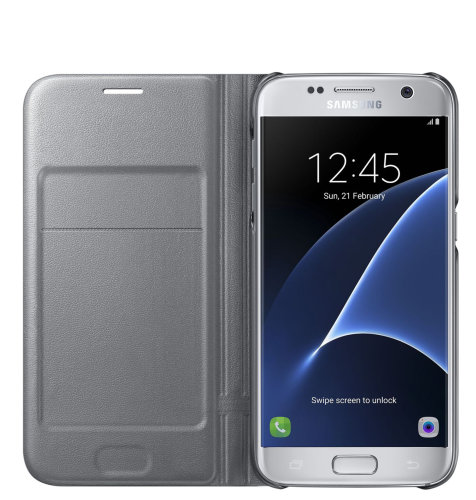 Samsung Galaxy S7 LED View Cover torbica srebrna