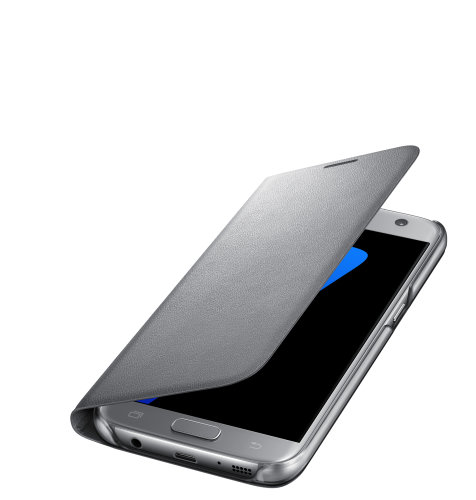 Samsung Galaxy S7 LED View Cover torbica srebrna