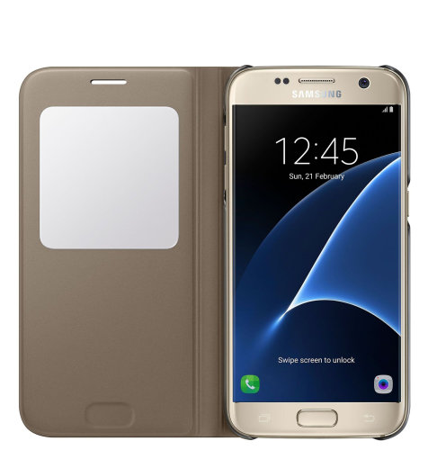 Samsung Galaxy S7 S View Cover torbica zlatna