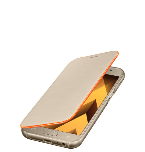 Samsung Galaxy A3 (A320) Neon Flip Cover torbica zlatna