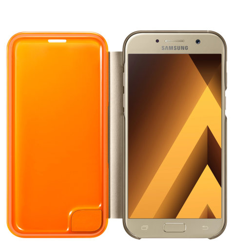 Samsung Galaxy A5 (A520) Neon Flip Cover torbica zlatna
