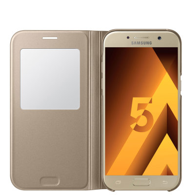 Samsung Galaxy A5 (A520) S View Standing Cover torbica zlatna
