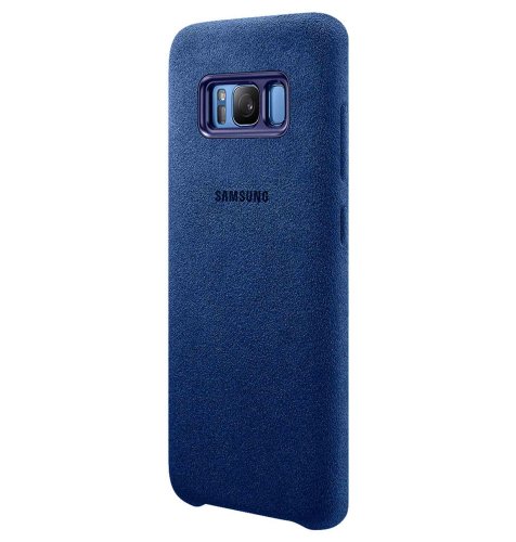 Samsung Galaxy S8+ alcantara cover torbica: plava