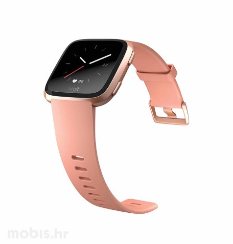 Fitbit Versa (NFC):  rozo zlatna (rozi remen)