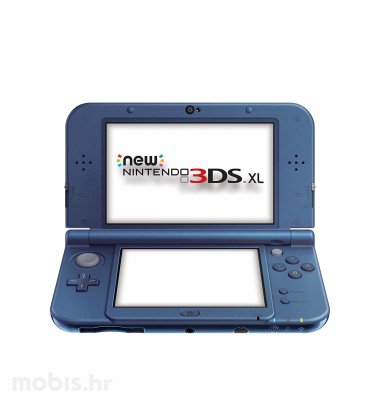 Nintendo New 3DS XL konzola: metalno plava