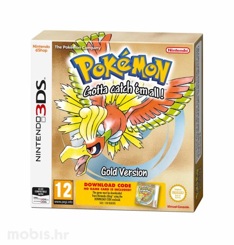 Pokemon Gold kôd za Nintendo za Nintendo 3DS